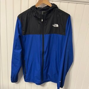 The North Face Blue and Black Windbreaker Jacket